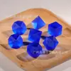 Vidro Fosco Azul Safira Dragão D20 D6 e Jogo de Mesa Dungeons and Dragons Dnd Rpg Dado Multilado de Cristal Jogo de Quebra-Cabeça