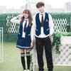 Moda coreana Otoño e Invierno Hombres y Mujeres Estudiantes Chaleco de Traje Ajustado Moda Casual Ropa de Negocios Vestido de Pareja
