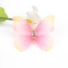 Sueño doble tridimensional más gasa de diamante mariposa malla transparente diy accesorios para el cabello femeninos hechos a mano material de tocado accesorios