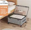 Caja de Almacenamiento Debajo de la Cama en el Dormitorio, con Ruedas, Transparente, a Prueba de Polvo, para Organización del Hogar y Almacenamiento de Ropa