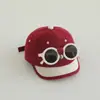 Gorro de Bebé Estilo Primavera y Otoño Gorra de Pico para Niños y Niñas, Gafas de Sol Desmontables, Gorra de Béisbol, Cortavientos de Invierno