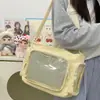 Insignia de pecho para chica INS de alto valor, bolsa cruzada para dolor, gran capacidad, estilo universitario, ligera, para el viaje diario, bolsa de un solo hombro