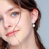 RAKOL, pendientes creativos de moda coreana con forma de rosa y perlas para mujer, pendientes de temperamento exquisito para vestido de fiesta nupcial