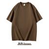 Camiseta 230g Algodão Puro Pesado Manga Curta Gola Redonda Solta Manga Curta Para Usar Por Baixo Personalizável Algodão Puro Camiseta Publicitária com Logo Imprimível