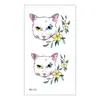 Pegatinas de Tatuaje Impermeables de Larga Duración Estilo Fresco Pluma de Pavo Real Dibujos Animados Lindos Tatuajes Temporales para Mujeres Nuevo Modelo Transfronterizo