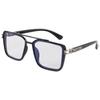 Gafas de sol cuadradas de metal retro europeas y americanas, gafas de sol de estilo coreano de moda para hombres, ins Wind Net rojo, mismo comercio exterior transfronterizo al por mayor