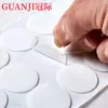 Adesivo Redondo Dupla Face para Orelhas, DIY Feito à Mão para Festa de Aniversário Infantil, Ponto de Cola Transparente Nano Sem Marcas, Alta Transparência