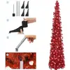 Árbol de Navidad Recto Plegable de 5 pies para Venta al por Mayor, Decoración Navideña para Centro Comercial, Hogar, Adornos