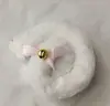 Diadema de Orejas de Gato de Felpa con Cascabel, Tocado Femenino, Diadema de Gato, Accesorios para Transmisión en Vivo de Halloween, Tocado de Ambiente