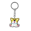 Venta al por mayor del fabricante Lindo Corgi Mascota Colgante Premium Parche de Material de Goma Suave PVC Llavero DIY Colgante para Llaves de Mochila