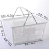 Cesta Grande de Supermercado, Cesta de Compras Portátil, Cesta Pequena de Plástico, Cesta de Frutas, Cesta de Lanches, Cesta de Cervejas, Cesta de Coleta, Cesta de Compras