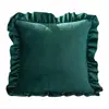 Almofada de babados com enchimento, bestseller transfronteiriço, almofada de sofá de veludo, almofada decorativa de cabeceira para sala de estar, removível e lavável