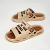 Pantuflas de Verano para Hombre Pantuflas Transfronterizas para Hombre Antideslizantes Casuales de Moda Playa Exterior Zapatos para Conducir Estilo de Hombre