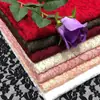 Novo tecido de renda de peônia em nylon vestido vestido de noiva roupas femininas tecido de renda elástico plano fornecimento