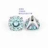 Cabeça de Stud de Titânio F136 Zircônia com Garras 5A Osso da Orelha de Titânio G23 Prego Piercing Rosca Externa Acessórios Dente Externo Prego de Lábio