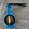 Válvula borboleta wafer com manípulo manual, linha central, sede macia, ferro fundido dúctil, fabricantes Hebei D71X-16Q