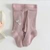 Medias de Rejilla para Niña con Pedrería Completa Estilo Primavera y Otoño Leggings Delgados de Verano para Niños Ropa Exterior para Bebés Infantil Blanco