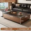 Mueble de TV Minimalista de Pie para Sala de Estar, Nuevo Modelo 2026, Estilo Vintage de Lujo Ligero, Mesa de Café y Mueble de TV para Apartamento Pequeño