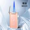 Encendedor de Inyección Directa Portátil de Moda con Patrón de Aurora Colorido de Aspecto Elegante Encendedor a Prueba de Viento de Llama Azul Regalo Venta al Por Mayor