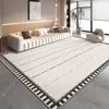 Tapete de Sala de Estar de Luxo Leve de Alta Classe Tapete para Piso Inteiro de Grande Área Tapete de Quarto de Alta Classe ao Lado da Cama Sofá Lavável e Apagável