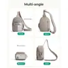 Mochila Cruzada de Hombro de Algodón Nuevo Plisado Informal para Viaje de Mano Mochila de Viaje Ligera Mochila de Viaje Impermeable