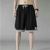 Pantalones cortos de seda de hielo de verano para hombre, pantalones deportivos americanos, pantalones de baloncesto holgados de secado rápido de verano, pantalones de cinco piezas para niños