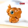 Elefante Xiaoji Llavero Creativo DIY Colgante Tallado en Palo de Rosa Cadena Colgante para Bolso de Teléfono Móvil