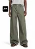 Pantalones de trabajo retro americanos para hombre y mujer, multibolsillos, adelgazantes, holgados, versátiles, anchos, de pierna recta, pantalones casuales de pierna ancha