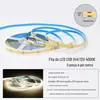 Fita de LED 2835 Espectro Completo 24V Autoadesiva Alta IRC Luz Embutida para Balcão de Joias