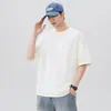 2026 Roupa Casual Simples de Manga Curta Verão Sensação Fresca Nova Camiseta Masculina Macia Confortável Top Seda Gelada Roupa Esportiva Masculina