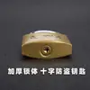 Yongzhou candado de hierro al por mayor candado pequeño llave cruzada candado único en stock para el hogar candado de imitación de cobre candado de cajón