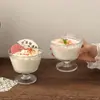 Bol de Cristal Repujado Retro de Girasol Estilo Ins para el Hogar, Bol para Helado, Yogur, Avena, Postre de Desayuno