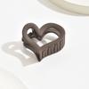 5cm 6cm Horquilla Mediana Estilo Coreano Corazón Calado Esmerilado Elegante Pinza Sencilla y Elegante Accesorios para el Cabello