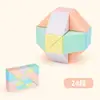 Una generación de 24 reglas mágicas Macaron que cambian de color 36/60/72 fútbol 48 serpientes mágicas plegables juguetes educativos