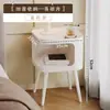 Mesa de noche minimalista de lujo nórdico, moderna para dormitorio de influencer, mesa de centro creativa de hierro forjado para sala de estar, mesa de noche simple