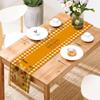 Mantel de Mesa de Té de Acción de Gracias Tela de Camino de Mesa Lujo Ligero de Alta Gama Tela de Bandera de Té para Mesa de Té Tela para Mesa de Té Paño de Té Largo Mantel Zen para Mesa de Té