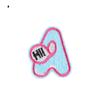 Adesivo Bordado Duo Cool Alfabeto Inglês Manual Patch Adesivo DIY Animal de Desenho Animado Acessórios para Roupas Adesivo de Tecido Bordado