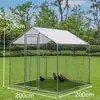 Fábrica BSCI exportação 2x 2m gaiola metálica para aves galinheiro externo gaiola para aves galinheiro galinheiro pato coelho