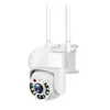 Câmera de Vigilância Inteligente Pan-Tilt Panorâmica com IA 1,5 polegadas PTZ Externa à Prova d'Água Câmera de Rede Wi-Fi Sem Fio