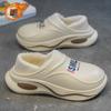 Chinelos de algodão impermeáveis masculinos outono e inverno interior casa quente antiderrapante sola grossa antiderrapante bolsa salto sapatos de algodão para homens