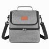 Bolsa de Almuerzo de Doble Capa Popular Transfronteriza, Bolsa para Lonchera Impermeable y Aislante de Papel de Aluminio de Gran Capacidad, Separación Húmeda y Seca, Bolsa para Leche que Mantiene la Frescura