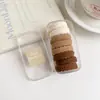 Simples gomas y diademas para el cabello estilo coreano para niñas, cuerdas para el cabello de alta elasticidad y duraderas, nuevos accesorios para el cabello 2025