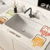 Tapete Escurridor para Lavabo de Encimera de Cocina Lavabo de Baño Cortable Diatomeas Antideslizante Se Puede Enviar en Representación