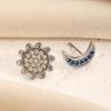 Europa y Estados Unidos aretes de sol y luna de moda transfronterizos estación independiente femenina aretes creativos de regalo de vacaciones