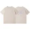 Camiseta de Verão Feminina 230g Algodão Puro Pesado Manga Curta Casual Solta Masculina Gola Redonda Versátil Tendência Top para Homens