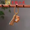 Pingente Chaveiro Cavalo Pintado, Ornamento Pendurado Carruagem de Cavalo Esculpida em Sândalo Yiming Xianyuan, Pingente de Bolsa, Corrente para Celular Presente