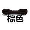 Cordones Redondos Finos de Poliéster Sin Cera, 0.28 cm de Grosor, Cordones de Cuero Que No se Sueltan, Cordones Deportivos Negros
