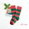 Z207 Calcetines para Niños Venta al Mayoreo Solo un Calcetín Infantil Trendy Primavera y Otoño Calcetines de Media Caña Rayados de Doble Aguja Algodón Calcetines para Niños y Niñas