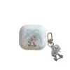 Case Protetor de Fone de Ouvido Floco de Neve Azul Laço Esquilo para AirPods 4ª Geração Adequado para AirPods Pro3/Pro2 Geração