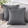 Almofada Decorativa Veludo Holandês Formato de Bola Nordic Light Luxury Sala de Estar Capa de Almofada para Sofá Almofada Lombar Cabeceira de Cama 45X45cm